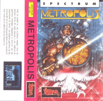 Metropolis box art for ZX Spectrum